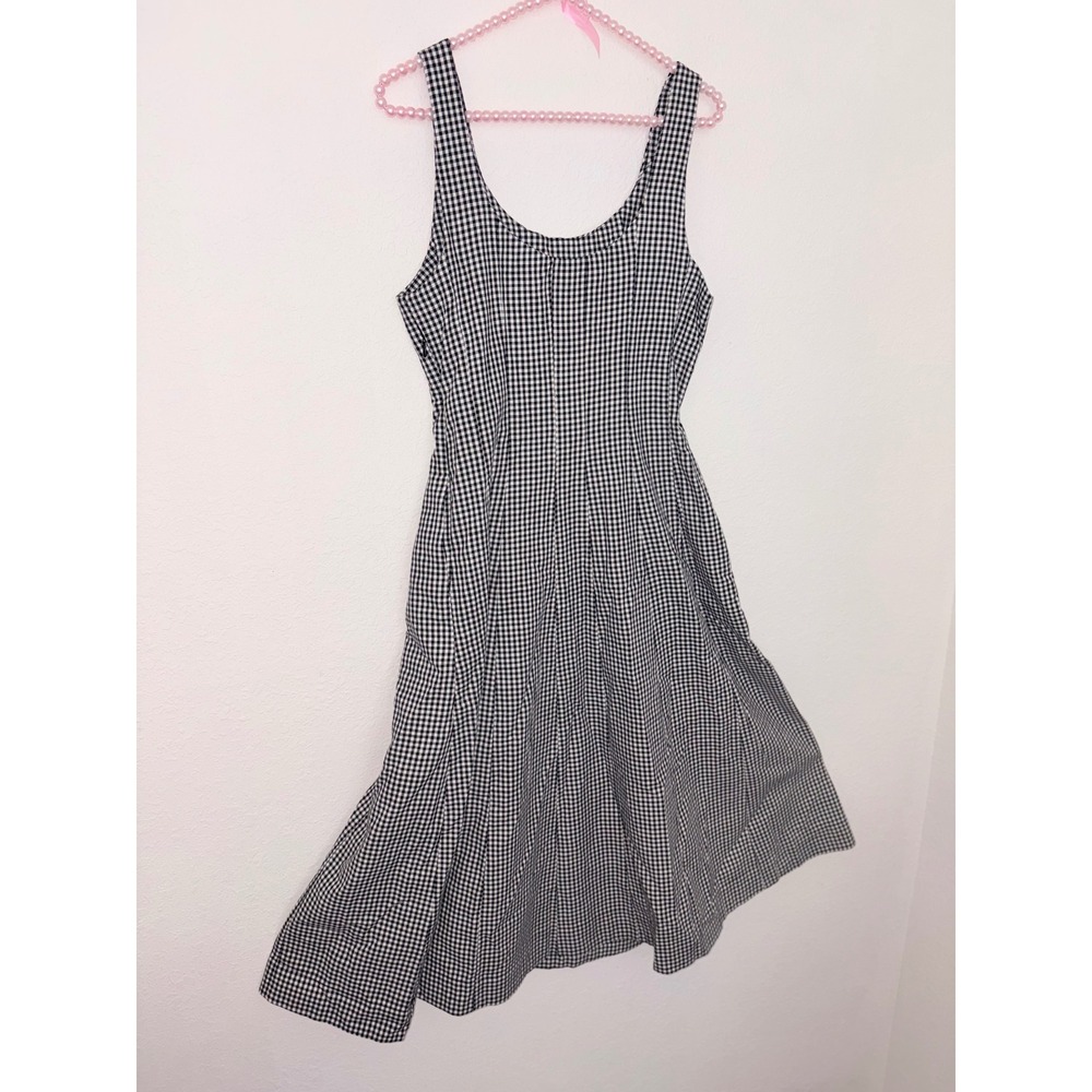 Universal thread Target Black White Gingham Midi … - image 5